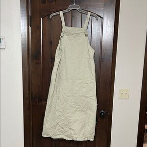 KHAKI OVERALL DRESS